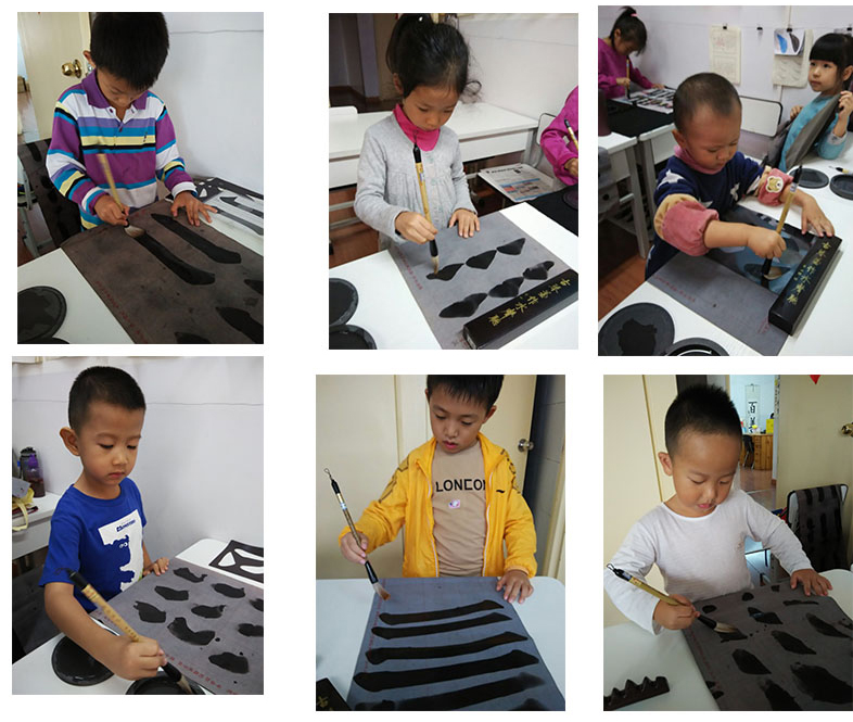 從水寫帛開始練習(xí)，升級到用墨書寫時，我們會更有自信，更能把握好毛筆的運用。