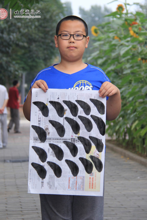 牛同學(xué)，10歲，永字八法習(xí)作展示