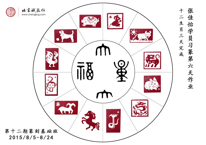 張佳怡習篆六天作業