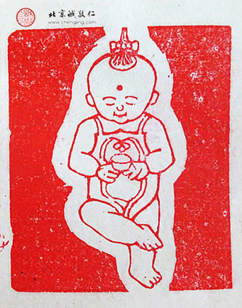 劉政穎，18歲，篆刻作品「吉娃娃」