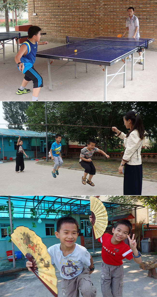 休息時(shí)間，可以選擇各種文體活動(dòng)，充分讓我們的身心放松