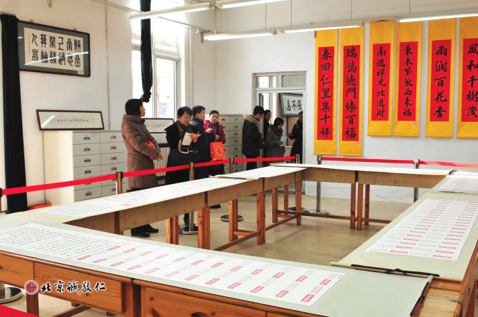 配圖：現場展示16歲學員劉同學篆刻作品