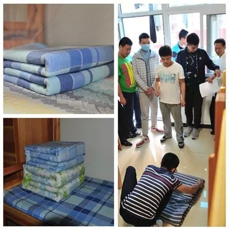 3分鐘疊出「豆腐塊」，內務整理計時考核！ 