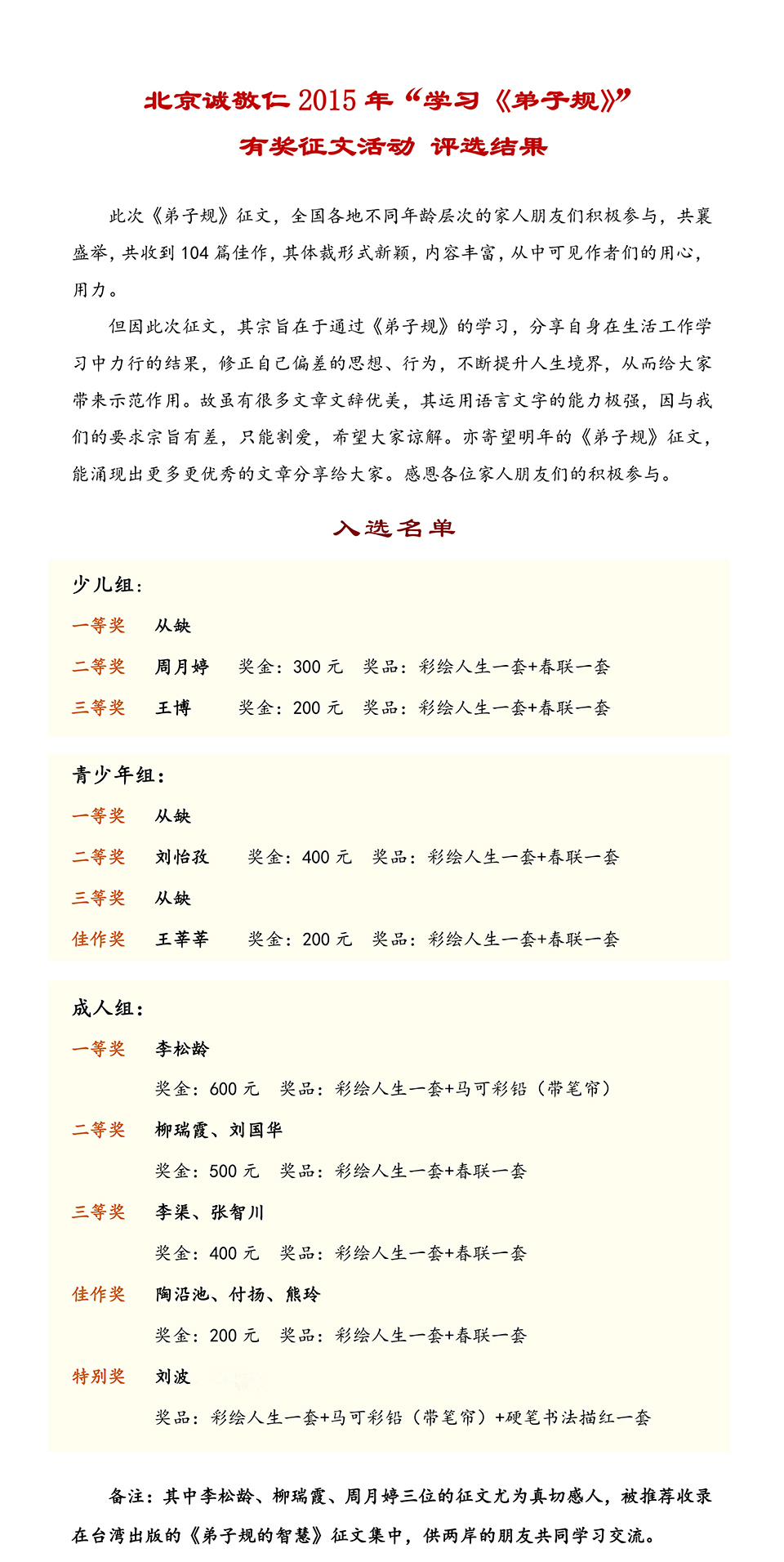 學習《弟子規》」